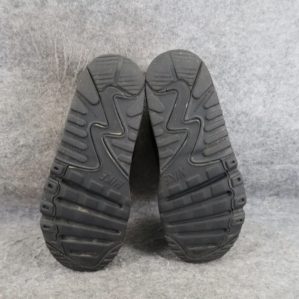 Nike Shoes Kids 2 Sneaker Air Max 90 Black Leather Lace Up Athletic Sport Active
